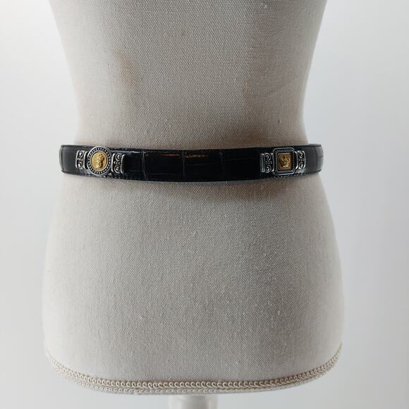 Brighton Vintage Museum Collection Black Leather Decorative Coins M - Picture 9 of 13